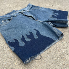 Denim on Fire Distress 5inch Wrangler Jorts 32W