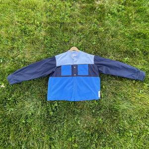 All Blue Long Sleeve Shirt Crop Hybrid