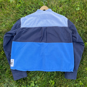All Blue Long Sleeve Shirt Crop Hybrid