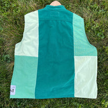 All Green Button-Up Vest Hybrid