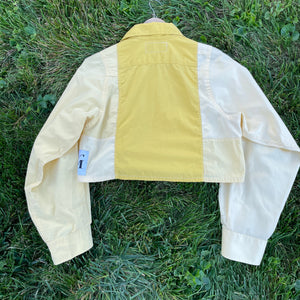 All Yellow Long Sleeve Shirt Crop Hybrid