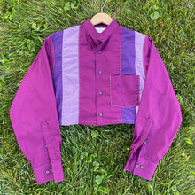 All Purple Long Sleeve Shirt Crop Hybrid