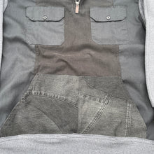 Quarter Zip Sweatshirt Denim Hybrid