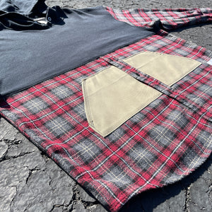 Flannel Fusion Hooded Sweatshirt Hybrid