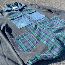 Long Sleeve Denim Blues Faded Sweatshirt Hybrid