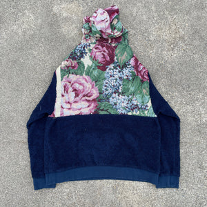 Floral Flush Blanket Hoodie Hybrid