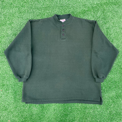 Forest Green Retro Style Sweatshirt