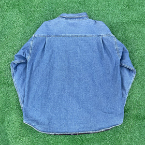 Outdoors Insulated Flannel Fleece Denim Jacket