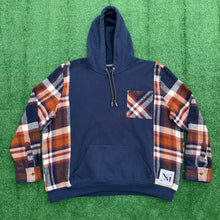 Navy Never Lies Flannel Hoodie Hybrid