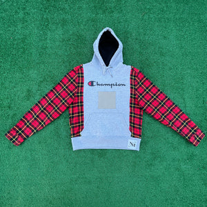 Righteous Red Champion Flannel Hoodie Hybrid