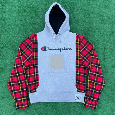 Righteous Red Champion Flannel Hoodie Hybrid