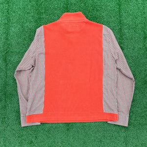 "Orange" Ya Glad Plaid Flannel Sweater Hybrid