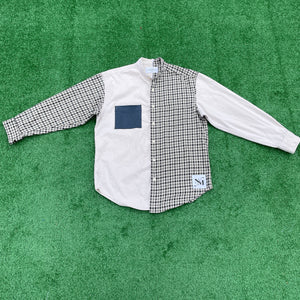 "Plaid" To Be Here Long Sleeve Button