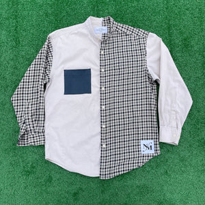"Plaid" To Be Here Long Sleeve Button