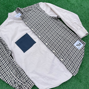 "Plaid" To Be Here Long Sleeve Button