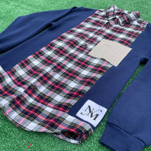 Navy Nonsense Sweater Flannel Hybrid