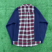 Navy Nonsense Sweater Flannel Hybrid