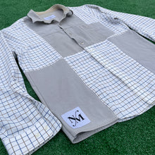"Don't Be A Square" Khaki Checkmate Button-up
