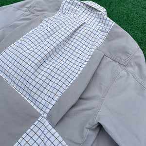 Calm Cool and Khaki Checkmate Button-up