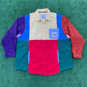 Live in Color 9-Piece Pocketed Button Shirt