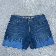 Denim on Fire Distress 5inch Lee Jorts 36W