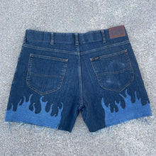 Denim on Fire Distress 5inch Lee Jorts 36W