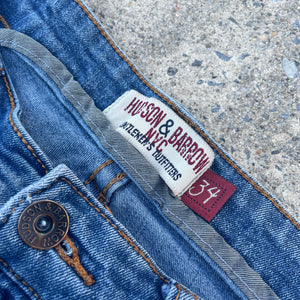 Denim on Fire Distress 5inch Jorts 34W