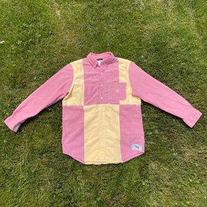 Pastel Patchwork Sunset Button-up