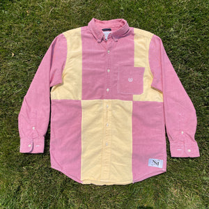 Pastel Patchwork Sunset Button-up