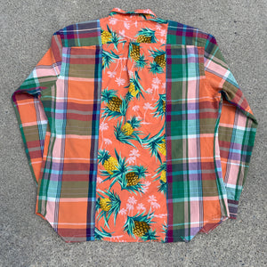 Pineapple Plaid Polo Ralph Lauren Rework