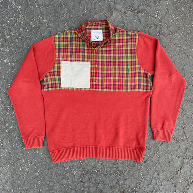 Fall Foliage Plaid-and-a-Half Sweater