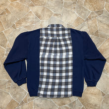 Free Flow Button-Up Cropped Flannel Sweatshirt