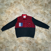 Fire and Ice Crop Top Flannel Sweater