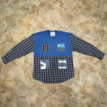 "Born to Run" Kilted Crewneck Sweater Flannel