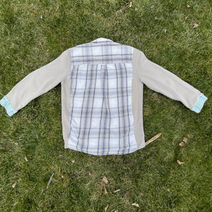 Chaps Plaid Sweatshirt Hybrid